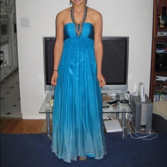Alisha Hill Ombré Beaded Neck Prom Dress - Picture 2 of 8